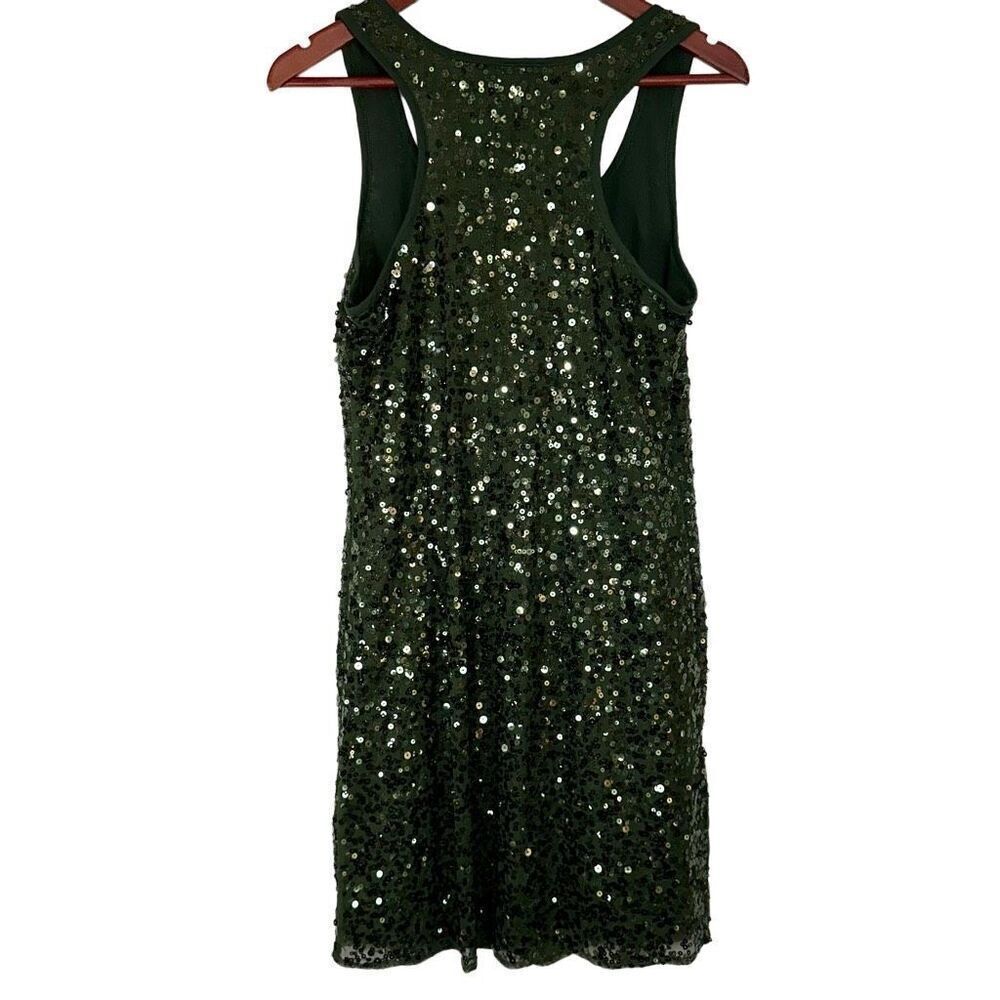 Inc International Concepts Womens All Over Green Sequin Mini Dress Mermaidcore - Picture 2 of 8